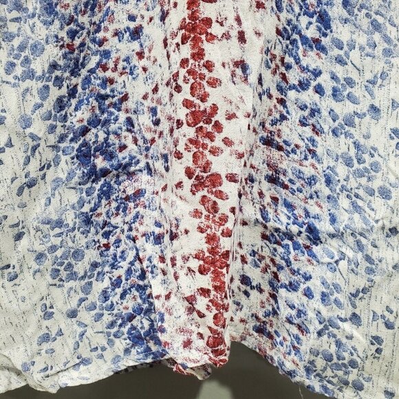 Free People Intimately All Wrapped Up Long Tank Top Blue Red White Open … - Picture 5 of 12